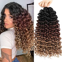 Curly Crochet Hair For Black Women 18 Inch 3 Packs Gogo Curl Crochet Hair Water Wave Long Curly Braiding Hair For Boho Braids Be