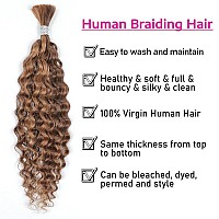 Human Braiding Hair 22Inch Water Wave For Braiding Wet And Wavy Micro Braiding Human Hair No Weft Human Braiding Hair Extensions