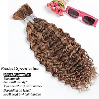 Human Braiding Hair 22Inch Water Wave For Braiding Wet And Wavy Micro Braiding Human Hair No Weft Human Braiding Hair Extensions