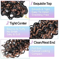 Curly Crochet Hair For Black Women 18 Inch 3 Packs Gogo Curl Crochet Hair Water Wave Long Curly Braiding Hair For Boho Braids Be