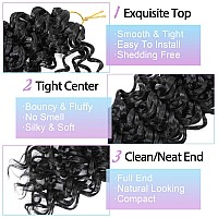 Curly Crochet Hair For Black Women 18 Inch 3 Packs Gogo Curl Crochet Hair Water Wave Long Curly Braiding Hair For Boho Braids Be