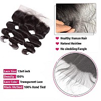 613 Frontal 13X4 Transparent Hd Lace Frontal Closure Ear To Ear Body Wave Blonde Frontal 12A 100 Virgin Remy Human Hair 613 La