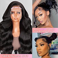 360 Lace Front Wigs Human Hair Body Wave 220 Density Hd Lace Front Wigs Human Hair Pre Plucked Full Lace Human Hair Wigs For Wom