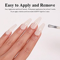 Imtiti Sheer Milky Gel Nail Polish 15Ml Jelly Milky Nude Translucent Color Uvled Soak Off Gel Polish For Diy Nail Art Manicure