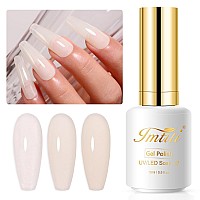 Imtiti Sheer Milky Gel Nail Polish 15Ml Jelly Milky Nude Translucent Color Uvled Soak Off Gel Polish For Diy Nail Art Manicure