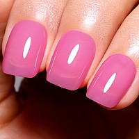 Imtiti Sheer Pink Gel Nail Polish 15Ml Jelly Pink Purple Translucent Color Uvled Soak Off Gel Polish For Diy Nail Art Manicure