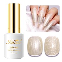 Imtiti Pearl Milky Gel Nail Polish 15Ml Light Creme Shimmer Glitter Soak Off Led Nail Gel Polish Nail Art Starter Manicure Salo