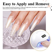 Imtiti Pearl Milky Gel Nail Polish 15Ml Light Creme Shimmer Glitter Soak Off Led Nail Gel Polish Nail Art Starter Manicure Salo