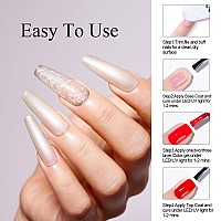 Imtiti Pearl Milky Gel Nail Polish 15Ml Light Creme Shimmer Glitter Soak Off Led Nail Gel Polish Nail Art Starter Manicure Salo