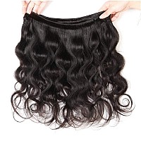 Body Wave Human Hair Bundles With Closure 10A Brazilian Human Hair 3 Bundles With 4X4 Hd Lace Closure Free Part 100 Unprocessed