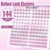 Bottom Lash Clusters Eyelash Extensions 4 Styles Bottom Eyelash Clusters Lash Extensions 144Pcs Diy Individual Lashes Natural Wi