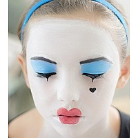 Go Ho 3 Colors Red White And Blue Face Paint Stickwaterproof Eye Black Stickface Body Paint Professional Halloween Sfxqueen O