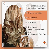 Full Shine Tape In Hair Extensions Color 330P800 Blonde Tape In Extensions 22 Inch Invisible Tape In Human Hair Extensions Doubl