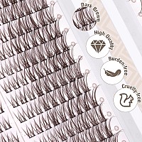 Brown Lash Clusters Wispy Eyelash Extensions Natural Look Individuals Lashes C Curl Diy Cluster Eyelashes 252 Pcs Left Right P