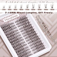 Brown Lash Clusters Wispy Eyelash Extensions Natural Look Individuals Lashes C Curl Diy Cluster Eyelashes 252 Pcs Left Right P