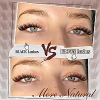 Fox Eye Lash Clusters Brown Eyelash Clusters Fluffy Cluster Lashes Left Right Cluster Eyelash Extensions L Curl Lash Individua