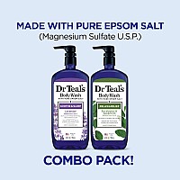 Dr Teals Body Wash With Pure Epsom Salt Lavender Eucalyptus 24 Fl Oz Pack Of 2