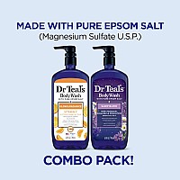 Dr Teals Body Wash With Pure Epsom Salt Daytimenighttime With Vitamin C Sleep Blend 24 Fl Oz Pack Of 2