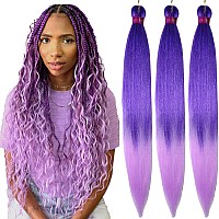 Braiding Hair Pre Stretchedombre Braiding Hair 283 Packs Silky Color Blend Braid Hair Extensions