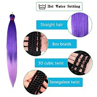 Braiding Hair Pre Stretchedombre Braiding Hair 283 Packs Silky Color Blend Braid Hair Extensions