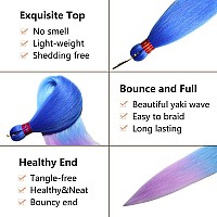 Braiding Hair Pre Stretchedombre Braiding Hair 283 Packs Silky Color Blend Braid Hair Extensions