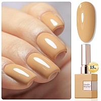 Double Rhythm Translucent Gel Polish Sheer Neutral Natural Light Milky Same Color Same Bottle 15Ml Jelly Uv Nail Polish Nail Art