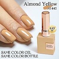 Double Rhythm Translucent Gel Polish Sheer Neutral Natural Light Milky Same Color Same Bottle 15Ml Jelly Uv Nail Polish Nail Art