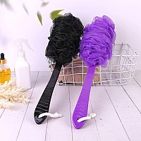 Back Scrubber Brush Long Handle For Shower Loofah On A Stick Sponge Back Brush Body Exfoliator Scrubber Bath Brush For Men Wom