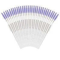 300Pcs Disposable Mascara Wands Spoolie Brush Crystal Eyebrow Brushes Eyelash Extension Applicator Makeup Kitspurplewhite