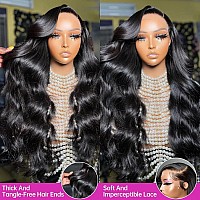 Sihuashow 13X6 Lace Front Wigs Human Hair 180 Density Body Wave Hd Lace Front Wigs Human Hair Pre Plucked Natural Color 18Inch