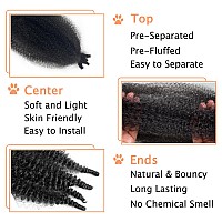 Marley Twist Braiding Hair 8 Packs Springy Afro Twist Hair Preseparated Kinky Twist Crochet Hair Braids For Distressed Soft Lo