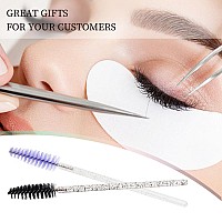 300Pcs Disposable Mascara Wands Spoolie Brush Crystal Eyebrow Brushes Eyelash Extension Applicator Makeup Kitspurpleblack