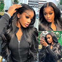 Sihuashow 13X6 Hd Lace Front Wigs Human Hair Pre Plucked 180 Density Body Wave Lace Frontal Wigs Human Hair For Women 22 Inch G