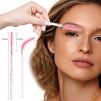 300Pcs Disposable Mascara Wands Spoolie Brush Crystal Eyebrow Brushes Eyelash Extension Applicator Makeup Kitslight Pinkall Pi