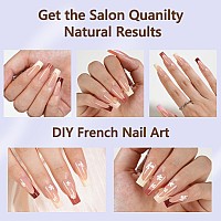 Misssix French Gel Nail Tips 150Pcs French Tip Press On Nails Long Square No Need To File Tips Prelasting Fake Nails For Nai