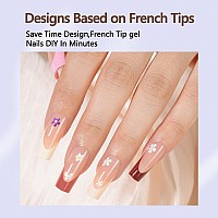 Misssix French Gel Nail Tips 150Pcs French Tip Press On Nails Long Square No Need To File Tips Prelasting Fake Nails For Nai