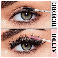 300Pcs Disposable Mascara Wands Spoolie Brush Crystal Eyebrow Brushes Eyelash Extension Applicator Makeup Kitspinkblack