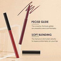 Bestland 6Pcs Matte Liquid Lipstick Lip Liner Pens Set One Step Lips Makeup Kits Pigment Velvety Nude Lip Stain Waterproof Lo