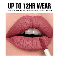 Bestland 6Pcs Matte Liquid Lipstick Makeup Set Matte Liquid Longlasting Wear Nonstick Cup Not Fade Waterproof Lip Gloss Lite