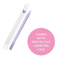 Bona Fide Beauty Glass Cuticle Pusher 1Pc Purple Glass Cuticle Pusher Tool Dual Ended Czech Glass Crystal Cuticle Pusher With