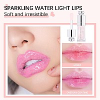 Gecomo Moisturizing Lip Oilnosticky Gloss Balm Carefruit Flavoured Oil For Dry Lips Hydrating And Nourishing 002Clear To P