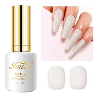 Imtiti Nude Gel Nail Polish 05 Fl Oz Soy Milky White Gel Polish Soak Off Led Uv Nail Gel Polish Spring Summer Gel Nail Polish