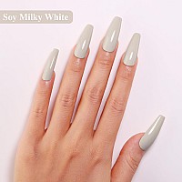 Imtiti Nude Gel Nail Polish 05 Fl Oz Soy Milky White Gel Polish Soak Off Led Uv Nail Gel Polish Spring Summer Gel Nail Polish