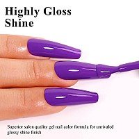 Imtiti Purple Gel Nail Polish 05 Fl Oz Deep Purple Gel Polish Soak Off Led Uv Nail Gel Polish Spring Summer Gel Nail Polish Di