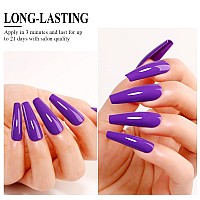 Imtiti Purple Gel Nail Polish 05 Fl Oz Deep Purple Gel Polish Soak Off Led Uv Nail Gel Polish Spring Summer Gel Nail Polish Di