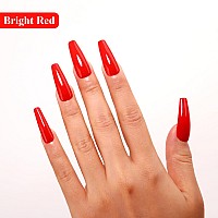 Imtiti Red Gel Nail Polish 05 Fl Oz Bright Red Gel Polish Soak Off Led Uv Nail Gel Polish Spring Summer Gel Nail Polish Diy Na