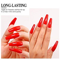 Imtiti Red Gel Nail Polish 05 Fl Oz Bright Red Gel Polish Soak Off Led Uv Nail Gel Polish Spring Summer Gel Nail Polish Diy Na