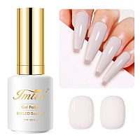 Imtiti Nude Gel Nail Polish 05 Fl Oz Nude White Gel Polish Soak Off Led Uv Nail Gel Polish Spring Summer Gel Nail Polish Diy N