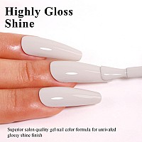 Imtiti Nude Gel Nail Polish 05 Fl Oz Nude White Gel Polish Soak Off Led Uv Nail Gel Polish Spring Summer Gel Nail Polish Diy N