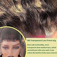 Momaksa 13X6 Lace Front Wigs Human Hair 12A Grade 1B27 Deep Wave Lace Front Wigs Human Hair Glueless Wigs Human Hair Curly Huma